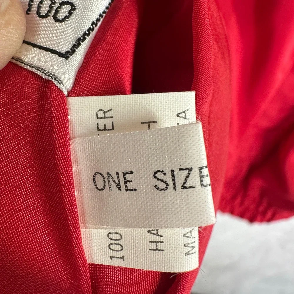 GDT Too Reversible Bomber Jacket Womens OS Red Multi‎ Chain Print Vintage 80s